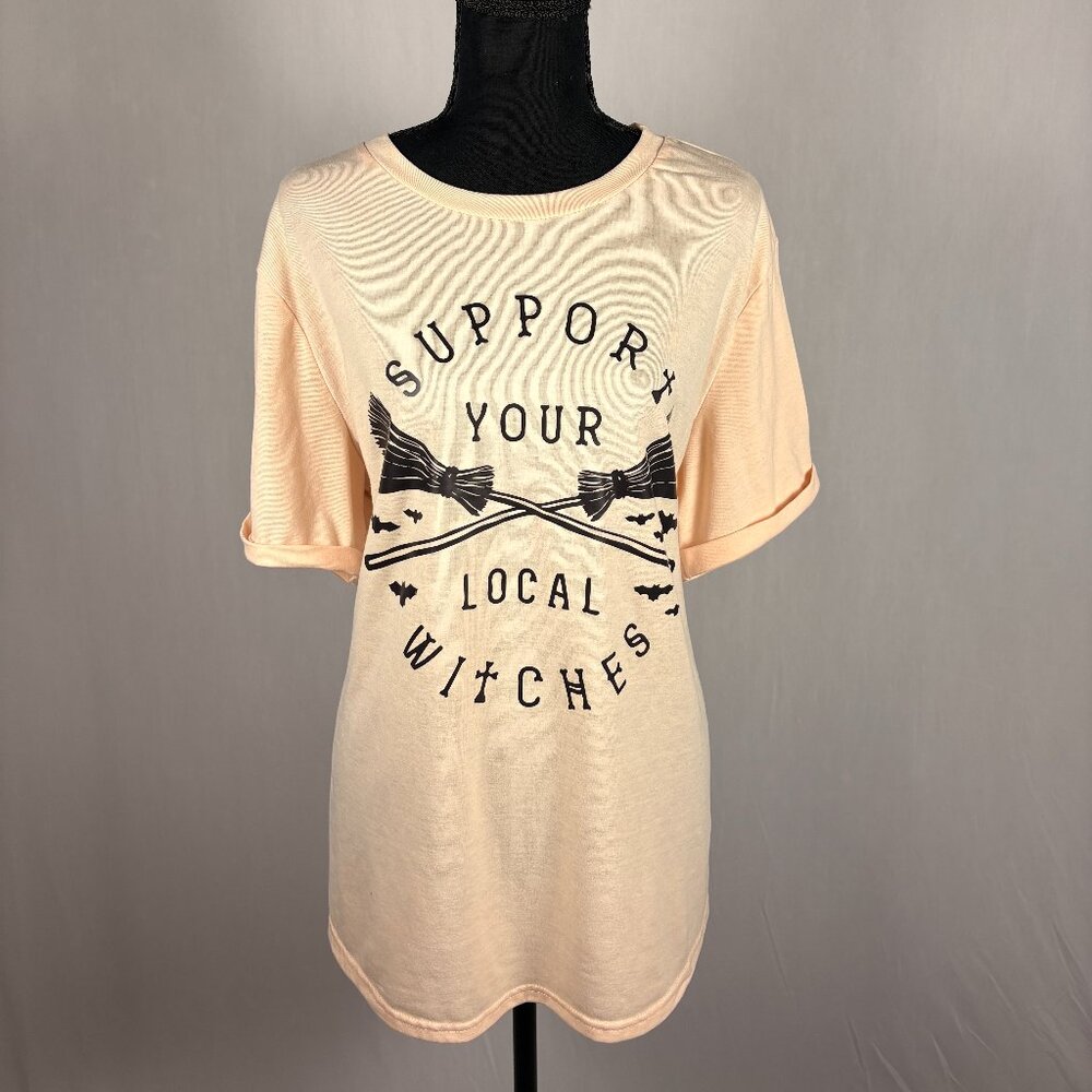 Support Your Local Witches Tee | 2XL | Light Pink | NWOT